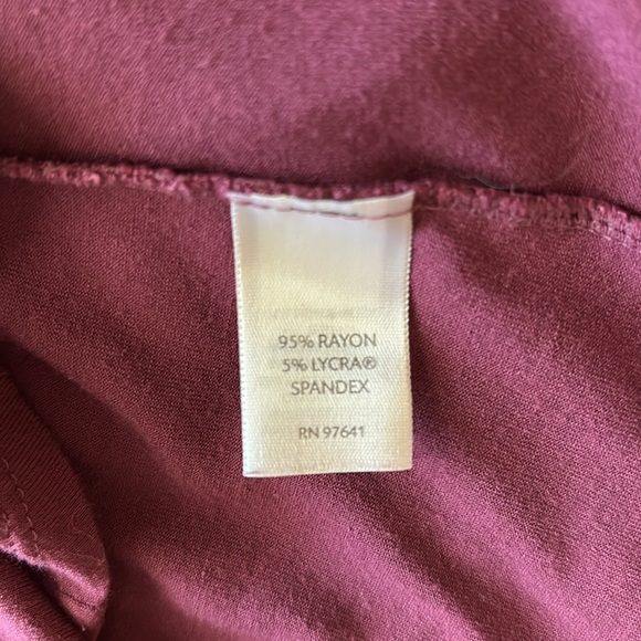 J.Jill Raspberry Button-Up Tunic, Size Small - Picture 6 of 6